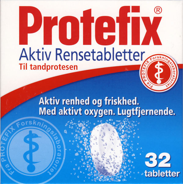 Tannprotese Protefix rensetabletter 32stk