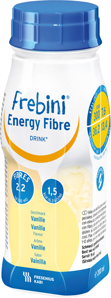 Drikk Frebini Energy Fibre Drink vanilje 200ml 4pk