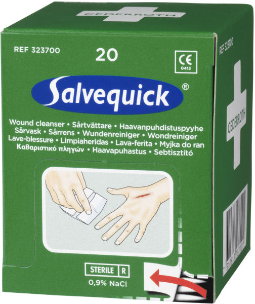 Sårvask Salvequick sårserviett 323700