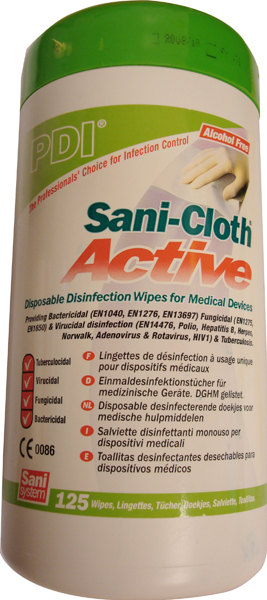 Desinfeksjon Sani-Cloth serviett overflate 125stk