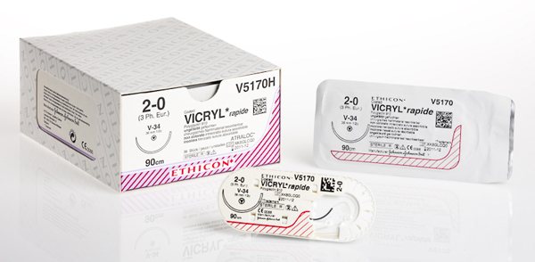 Sutur Vicryl Rapid V2130H 5-0 RB-1 70cm
