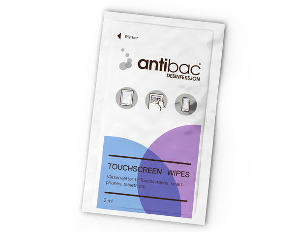 Desinfeksjon Antibac touchscreen våtserv 95stk