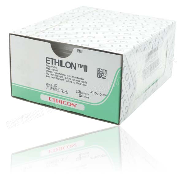 Sutur Ethilon EH661H 5-0 FS-2 45cm sort