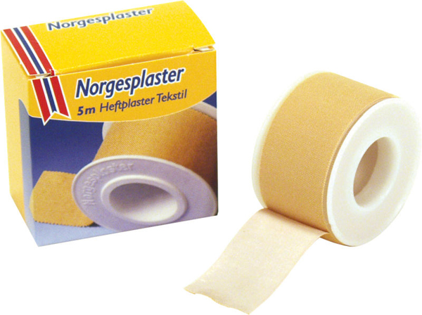 Plaster Norgesplaster tekstil 4151 2,5cmx5m