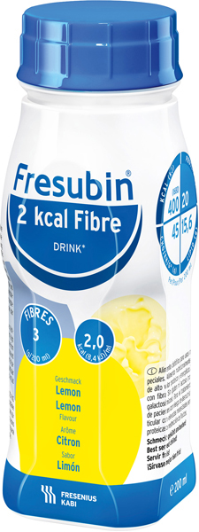 Drikk Fresubin 2kcal fibre DRINK sitron 200ml 4pk
