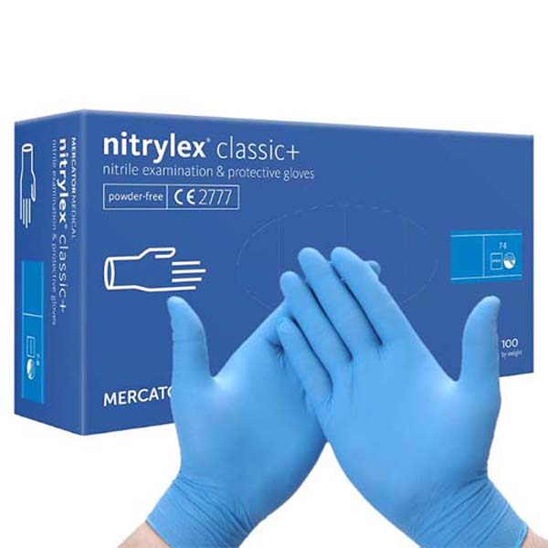 Hanske nitril Nitrylex Classic + blå M