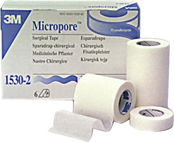 Tape kirurgisk Micropore 5cmx9,1m hvit