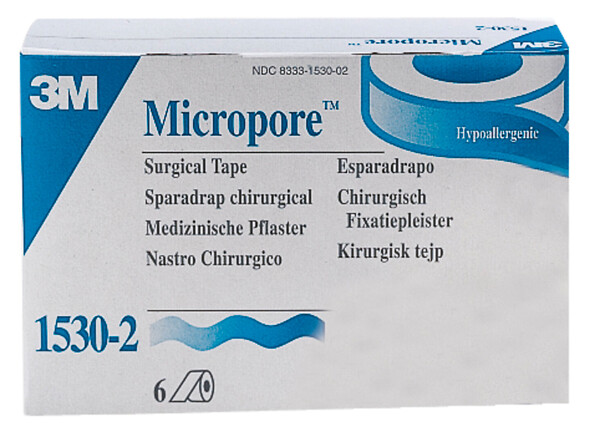 3M Micropore kuituteippi 25 mm x 9,1 m valkoinen