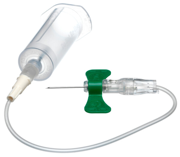 BD Vacutainer Push Button siipineula ohj. 23G/30cm