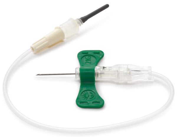 BD Vacutainer Push Button siipineula 21 G / 18 cm