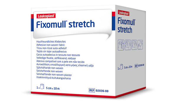 Fixomull stretch kiinnittyvä harso 5 cm x 10 m