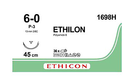 Ethilon 6-0 P-3 Prime 45 cm musta 1698H