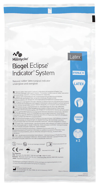 Biogel Eclips indicator leikkauskäsine 7,5
