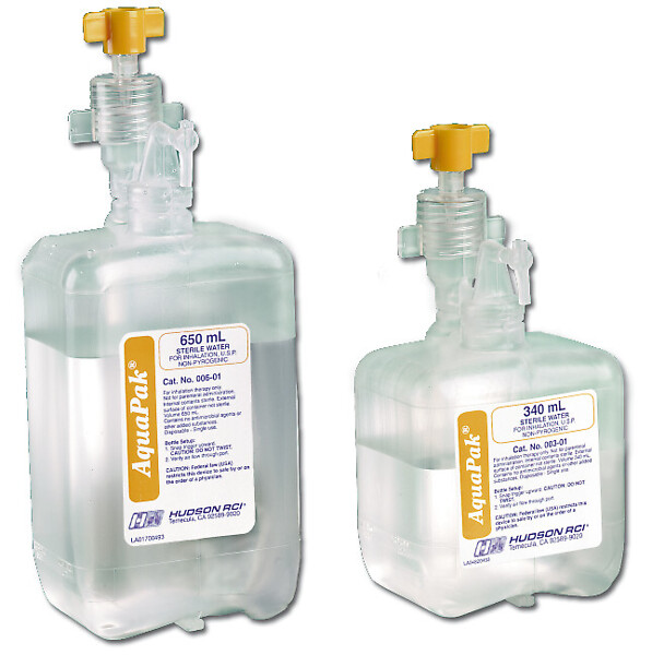 Aquapak-kostutin 340 ml, steriili vesi + adapteri