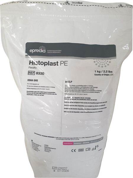 Parafiini Epredia Histoplast PE 56-57 °C, 8 kpl x 1 kg