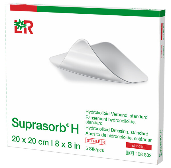 Suprasorb H thin hydrokolloidisidos 5 x 5 cm steriili