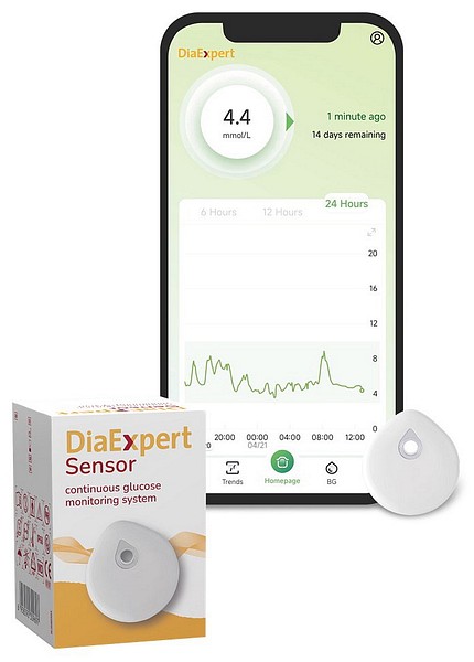 DiaExpert jatkuva glukoosinseuranta (CGM) -sensori