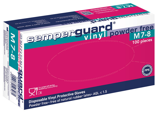 Semperguard vinyyli comfort käsine 100 kpl puuteriton S/6.5