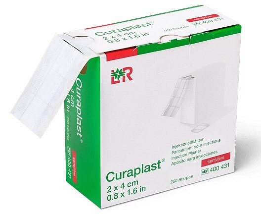 Curaplast injektiolaastari rulla 2 x 4 cm