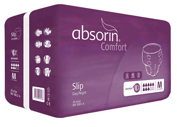 Absorin Comfort -teippivaippa M päivä/yökäyttö