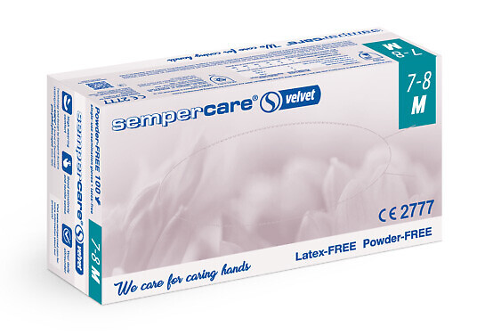 Sempercare Velvet tutkimuskäsine nitriili 24 cm M