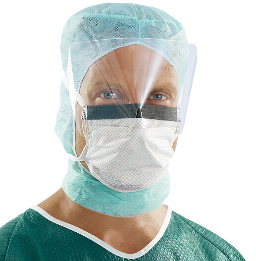 Sentinex SafetyShield leikkausmaski visiirillä