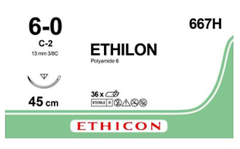 Ethilon 6-0 C-2 45 cm musta 667H