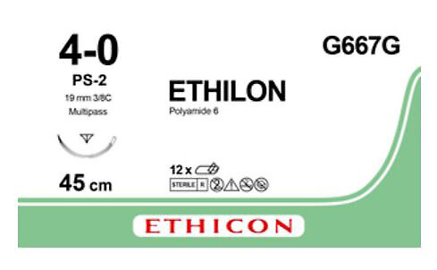 Ethilon 4-0 PS-2 Prime MP 45 cm vihreä G667G