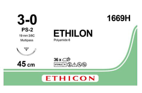 Ethilon 3-0 PS-2 Prime MP 45 cm musta 1669H