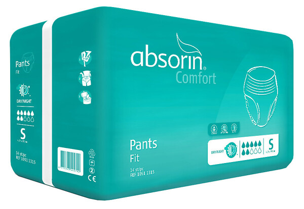Absorin Comfort Pants Fit inkohousut S päiva/yökäyttö