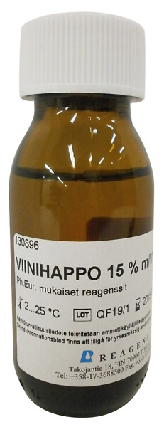 Viinihappoliuos 15,0 % m/V 50 ml
