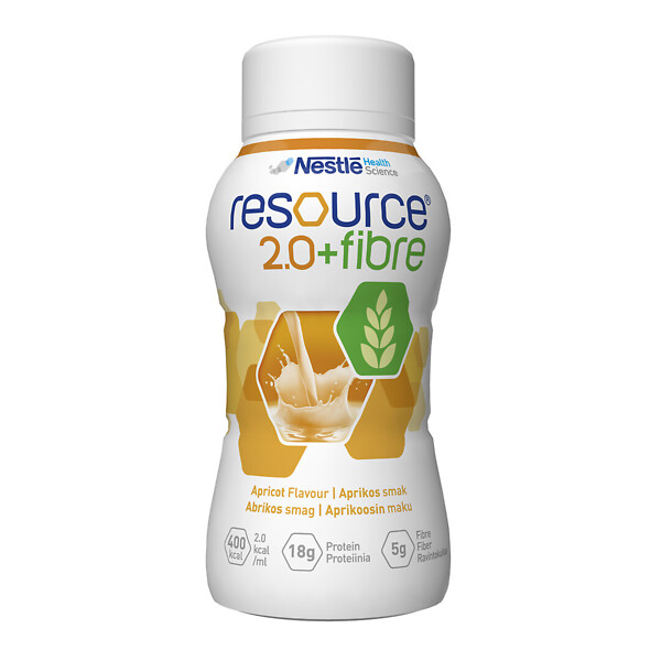 Resource 2.0+ fibre 200- ml aprikoosi