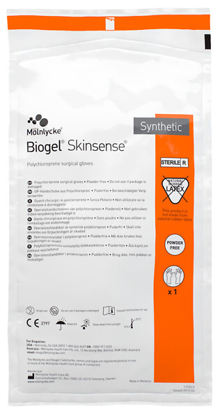 Biogel Skinsense leikkauskäsine 6,0