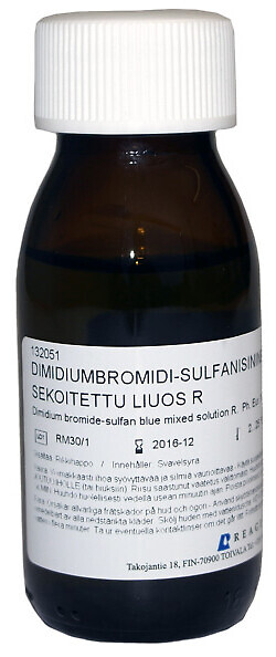 Dimidiumbromidi-sulfanisini liuos R 50 ml