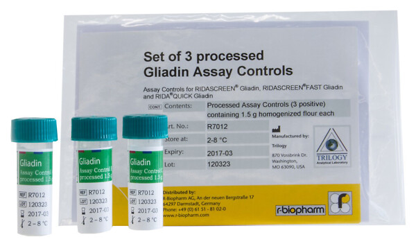 Set of 3 Gliadin Controls, Processed 3 x 1.5 g