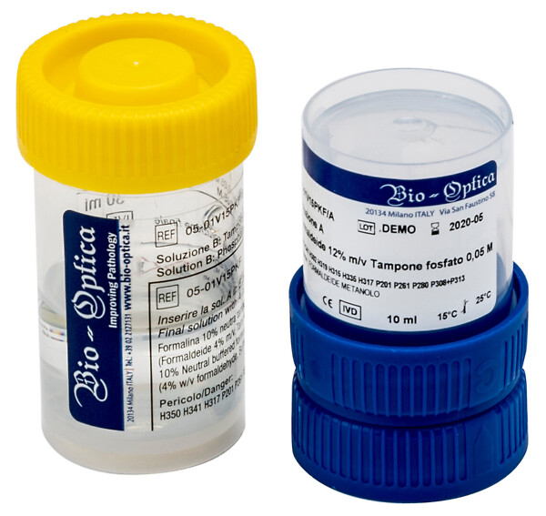 Klessidra 2.0 -turvapurkki formaliinilla 30 ml/ 55 ml