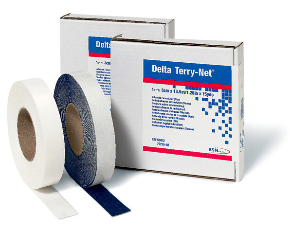 Delta Terry-Net fleece reunapehmuste 3 cm x 13,5 m valkoinen