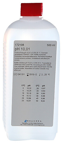 Kalibrointipuskuri pH 10,01 +/-0,05/25 °C 500 ml