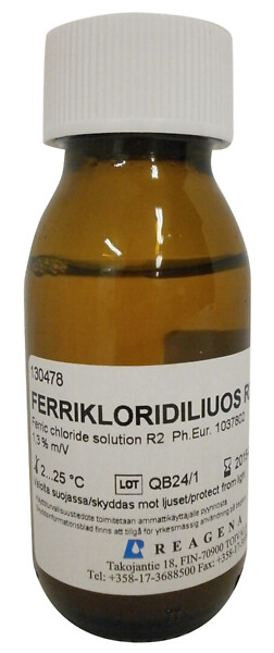 Ferrikloridiliuos R2 50 ml