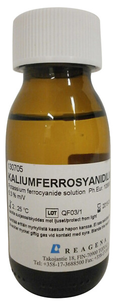 Kaliumferrosyanidiliuos R 50 ml