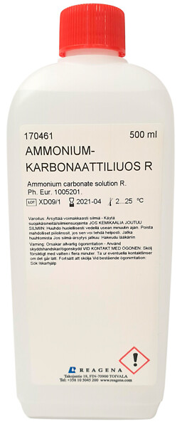 Ammoniumkarbonaattiliuos R 500 ml