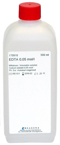 EDTA (Natriumedetaatti) -liuos 0,05 mol/l 500 ml