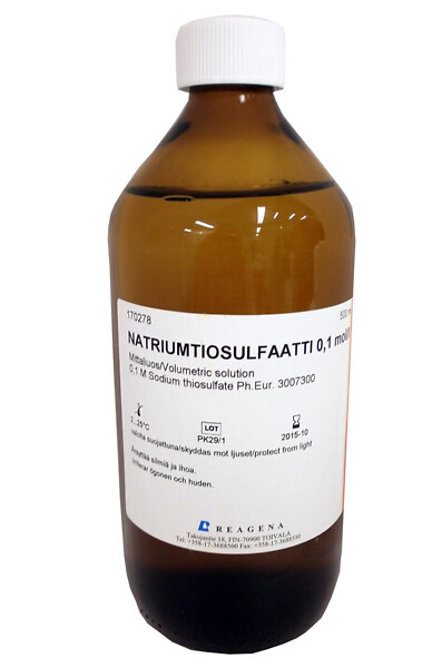 Natriumtiosulfaattiliuos 0,1 mol/l 500 ml