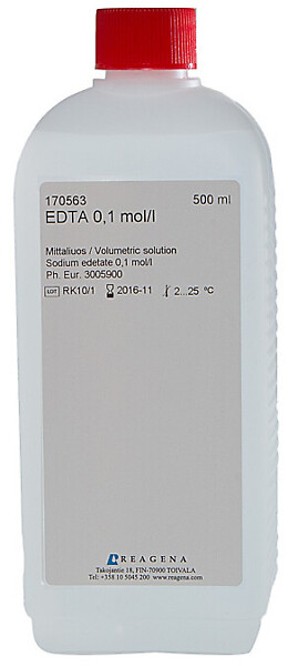 EDTA (Natriumedetaatti)- liuos 0,1 mol/l 500 ml