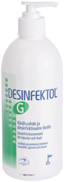 Desinfektol G käsihuuhde pumppupullo 500 ml