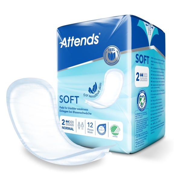 Attends Soft 2 Normal 26,5x10,5cm Abs Kap (Iso) 350ml