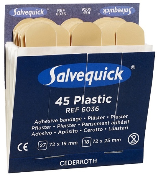 Refill Plåster Salvequick Plast 6 Refill/Fp Till Automat Cederroth