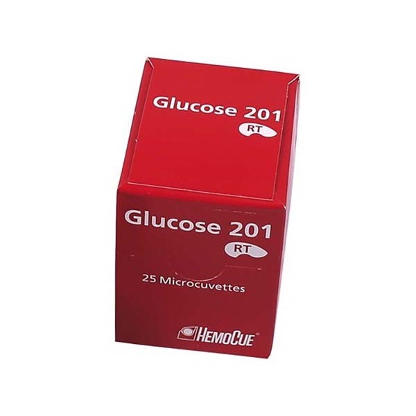 Mikrokuvett Hemocue glukos 201 rt 25 st/förp ej kylvara styckförp