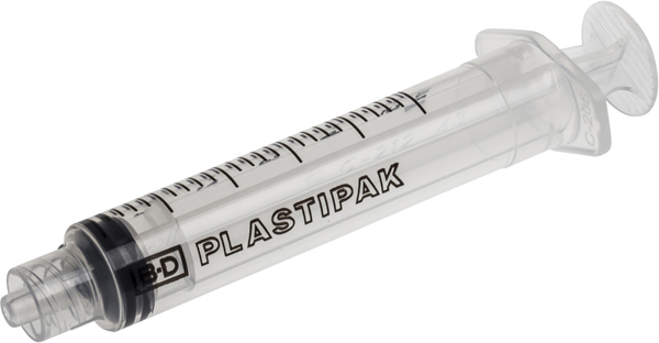 Spruta Plastipak 3-komp l-l 5ml. Steril, centrerad gradering 0,2ml