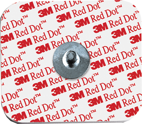 Ekg elektrod red-dot ø60mm fast gel hudvänlig häfta 50st förp